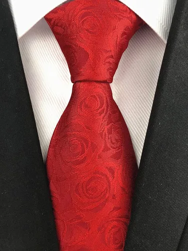 Vista 46 de Secdtie Corbata clásica de seda tejida jacquard a rayas para hombre