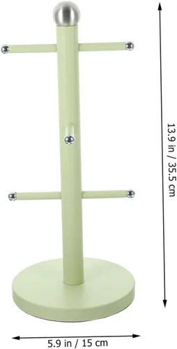 Vista 4 de Didiseaon Soporte para tazas de café, tazas de árbol, estante para tazas, soporte para tazas de té, organizador de árboles, soporte para taza