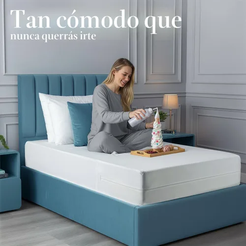 Vista 8 de Utopia Bedding - Protector de colchón Twin con zíper, 100% impermeable, a prueba de chinches y ácaros del polvo, funda para colchón absorbente de 6