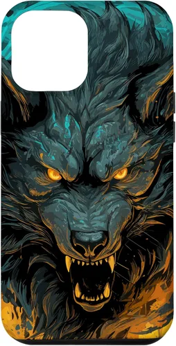 Vista 26 de Fenrir Wolf - Funda para iPhone 17, diseño de mitología nórdica