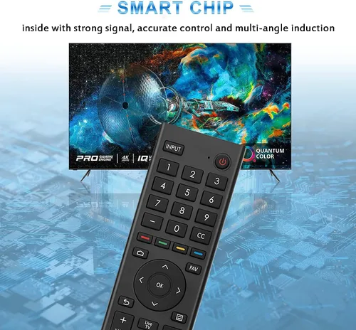 Vista 4 de ERF3J80H - Control remoto universal de repuesto para Hisense Smart TV 43A6G 50A6G 50U6G 50U68G 55U6G 55A6G 55U68G 60A6G 65U68G 65A6G 65U6G 70A6G