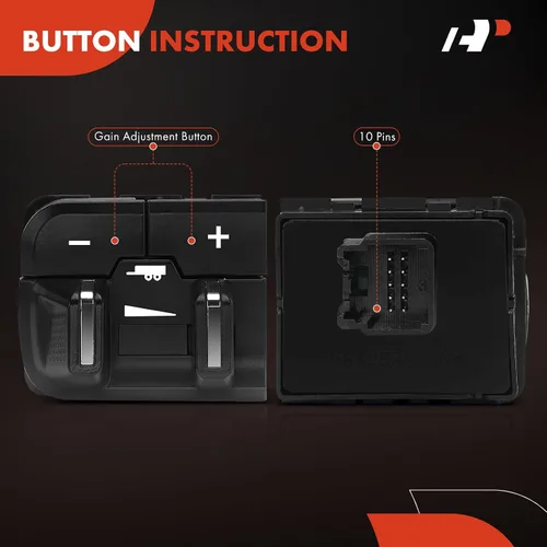 Vista 4 de A-Premium Módulo controlador de freno de remolque con kit de interruptor compatible con Ram 1500 2500 3500 4500 5500 2016-2018, 1500 Classic