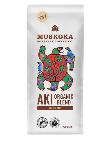 Vista 8 de Muskoka Roastery Coffee, mezcla orgánica Aki, tostado medio oscuro, 20 cápsulas de café de una sola porción, compatible con cafeteras K-Cup Keurig