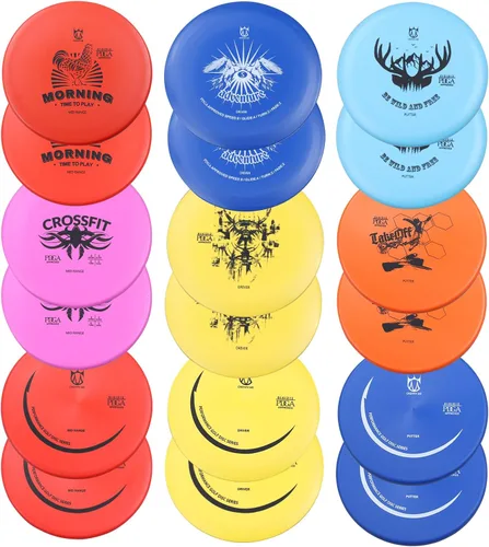 Vista 10 de CROWN ME PDGA Approved Disc Golf Discs Set, Premium Flexible Plastic Multi-Pack, Complete Starter Kit for Beginners & Adults