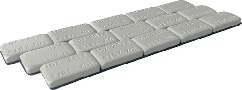 Vista 5 de 1 oz (28 g), 15 piezas, negro, peso adhesivo para ruedas tipo stick-on (WW-100RB15)