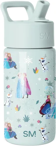 Vista 66 de Simple Modern Kids Summit - Botella de agua con tapa con pajilla, vaso de acero inoxidable de 14 onzas con aislamiento para niñas, para la escuela