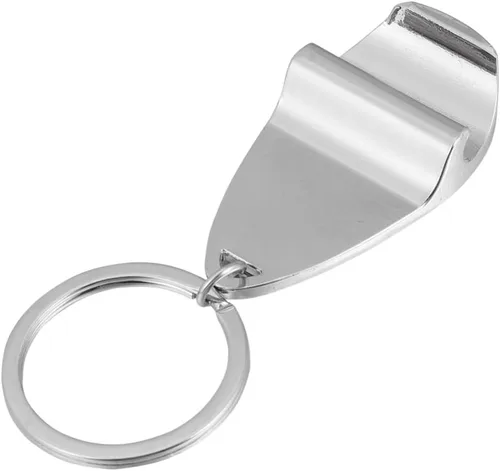 Vista 6 de UPKOCH 3 piezas de abrelatas llavero para hombres, llavero de coche para hombres, llavero de cerveza, llavero de vino de metal plateado para hombre