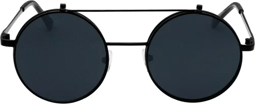 Vista 2 de J&L Glasses Gafas de sol redondas retro abatibles Seampunk