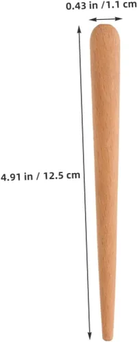 Vista 2 de 10 palos de ritmo de madera Guiro para instrumentos de percusión con sonidos de raspado llamativos, herramientas de educación musical compactas