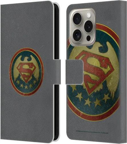 Vista 65 de Head Case Designs Funda de piel con licencia oficial de Superman DC Comics con logotipos negros y rojos compatible con Apple iPhone 11