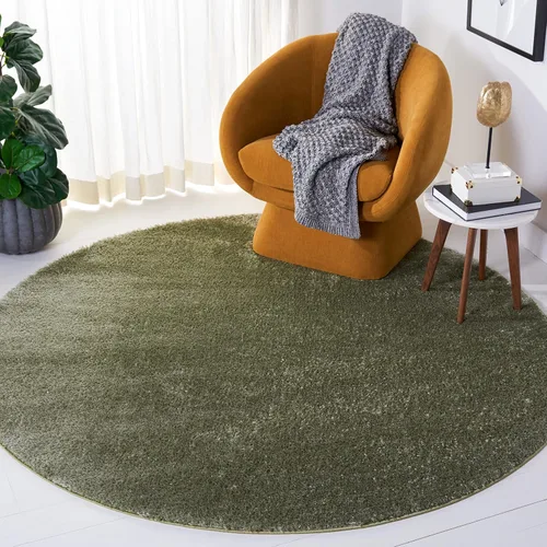 Vista 28 de SAFAVIEH Tahoe Shag Collection - Alfombra de área de 2 x 7 pies, color gris, diseño geométrico, felpa de 1.2 pulgadas de grosor, ideal para zonas