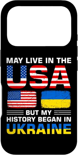 Vista 30 de Ukraine Flag America Flag Ukrainian Roots Case for iPhone 17