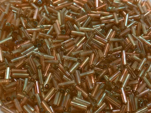 Vista 13 de Cuentas de corneta checa 40 gr / 1.4 oz Tubo de vidrio tamaño #3 0.276 in (mezcla surtida)