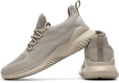 Vista 4 de Zapatillas de tenis para correr para hombre, suela suave de malla transpirable ligera