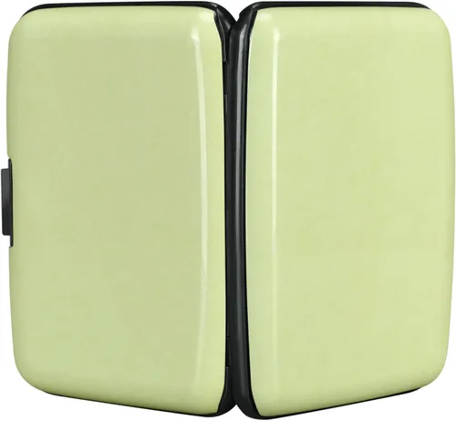 Vista 3 de ELFISH Protector de tarjeta de crédito con bloqueo RFID, funda de identificación de aluminio, carcasa rígida, cartera de metal para hombres