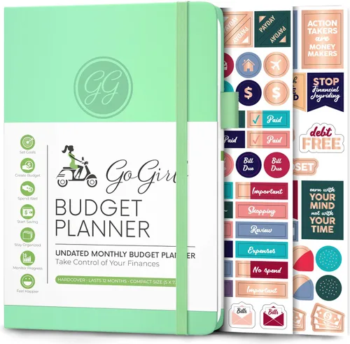 Vista 18 de GoGirl Planificador de Presupuesto – Organizador Mensual de Planificación Financiera, Libro de Presupuesto. Cuaderno de Seguimiento de Gastos, Negro