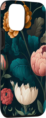Vista 3 de Funda floral Moody Moody con diseño de flores oscuras vintage para iPhone 15