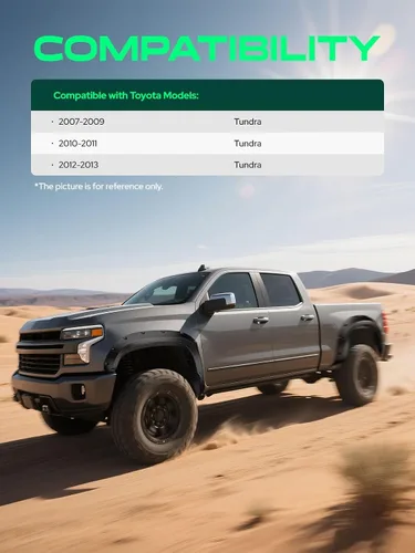 Vista 3 de YHTAUTO Guardabarros estilo remachado con pernos de bolsillo para Toyota
