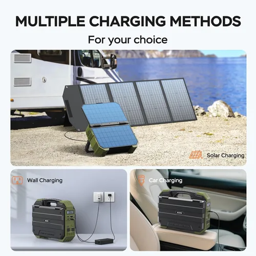 Vista 5 de BLAVOR - Generador solar de 1600 W, estación de energía de 1024 Wh con Verde
