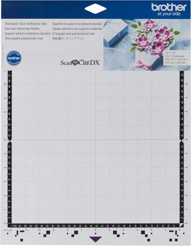 Vista 6 de Brother ScanNCut DX - Paquete de 2 alfombrillas adhesivas de baja adherencia, 12 x 12 pulgadas y 12 x 24 pulgadas, para materiales finos y delicados