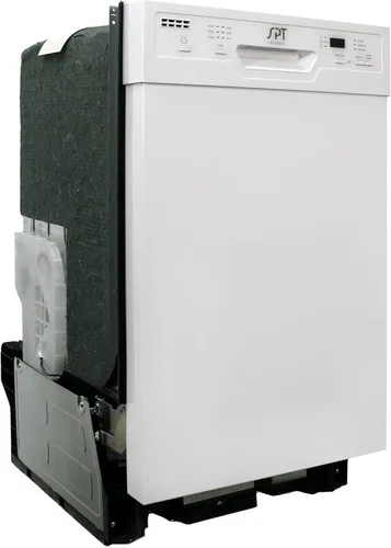 Vista 2 de SPT SD-9254W Energy Star 18″ Lavavajillas empotradas con secado con calefacción - Blanco