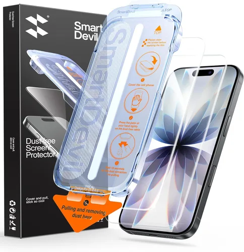 Vista 12 de SMARTDEVIL Paquete de 2 protectores de pantalla de privacidad para iPhone Air, vidrio templado 9H antiespía de 28°, resistente a impactos