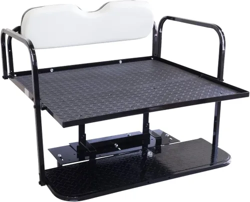 Vista 10 de Buggies Unlimited Club Car Precedent - Kit de asiento trasero abatible para carrito de golf con marco de acero, compatible con modelos 2004 en Buff