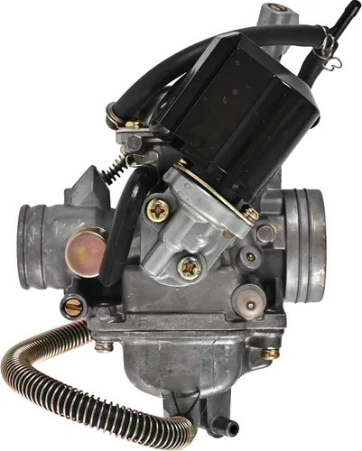 Vista 4 de GY6 Carburador de 125 cc/150 cc para motores de 4 tiempos, choke eléctrico, scooter ATV Go Kart 152QMI 157QMJ con colector de admisión de filtro