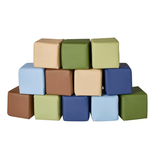 Vista 12 de ECR4Kids Softzone - Bloques blandos para niños (12 piezas) Espuma suave, cubierta de poliuretano, espuma certificada GREENGUARD Gold &