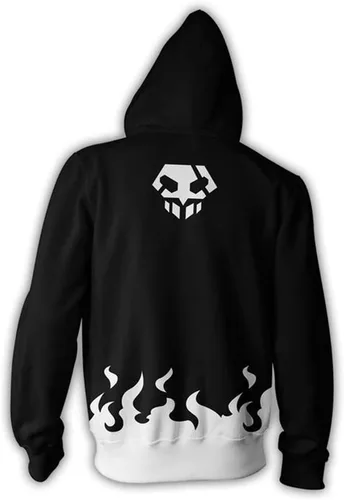 Vista 3 de Sudadera unisex con capucha para hombre Kurosaki Ichigo Cosplay disfraz Halloween Pullover