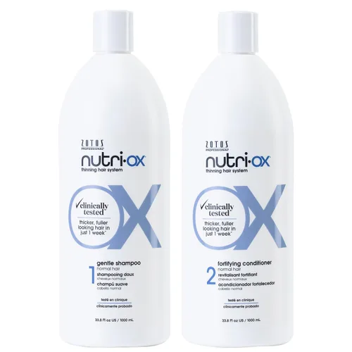 Vista 8 de NUTRI-OX Champú suave normal para adelgazar el cabello Cabello más grueso y de aspecto más completo Probado clínicamente y dermatológicamente