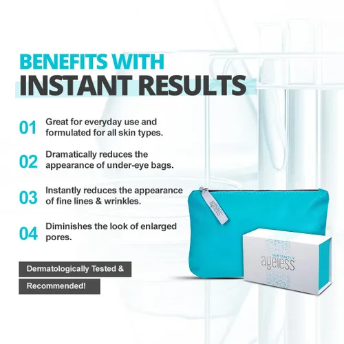 Vista 4 de Instantly Ageless - Crema de estiramiento facial instantáneo - Crema facial antienvejecimiento para el cuidado de la piel - Tensor de arrugas