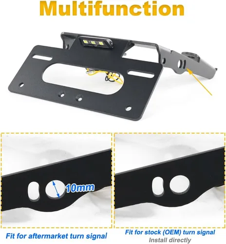 Vista 3 de Eliminador de guardabarros de motocicleta compatible con Husqvarna VitPilen/SvartPilen 401 2020-2023, SvartPilen 125/200/250 2020 2021 2022 2023