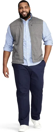 Vista 3 de IZOD Chaleco de forro polar grande y alto para hombre con cierre completo de cremallera