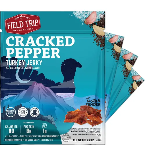 Vista 10 de Field Trip Bocaditos de carne seca de pollo, totalmente naturales y sin gluten, bocadillos saludables aptos para dieta keto y paleo, bajos