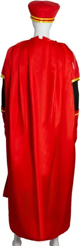 Vista 5 de Disfraz de Halloween, cosplay, capa roja, túnica y capa para la cabeza, conjunto completo
