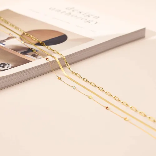Vista 4 de RS Pure by Ross-Simons 0.80 ct. t.w. Multi-Gemstone Station Necklace in 14kt Yellow Gold