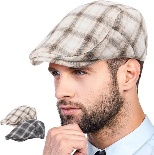 Vista 14 de LADYBRO Paquete de 2 gorras planas unisex para hombre y mujer, estilo casual de verano, ajustables