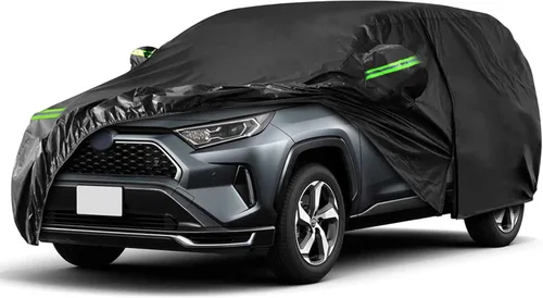 Vista 19 de [Usado] Fundas impermeables para automóvil compatibles con Toyota MR2 1984-2007, 6 capas para todo tipo de clima, con puerta con cremallera y bandas