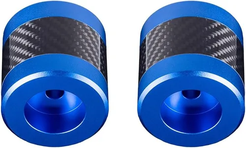 Vista 3 de Advanblack ProTek Deslizadores de barra de choque mecanizados de 1.25" Decorativos con rueda giratoria para el extremo del protector de motor CNC