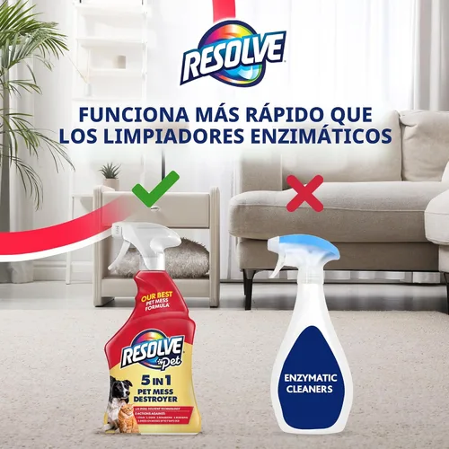 Vista 6 de Resolve® Spray limpiador de alfombras 5 en 1 para manchas y olores, 22