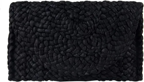 Vista 14 de Freie Liebe Bolsos de mano de paja para mujer, bolsos de playa de verano, bolsos de mano tejidos tipo sobre Beige