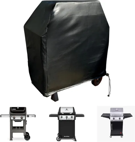 Vista 2 de Formosa - Funda impermeable para parrilla independiente para barbacoa, duradera y grande, protege tu barbacoa, S se adapta a parrillas de Weber