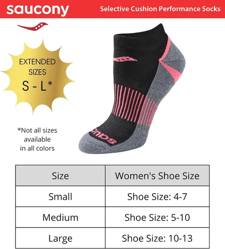 Vista 3 de Saucony Calcetines Selective Cushion Performance para mujer (6 y 12 pares)