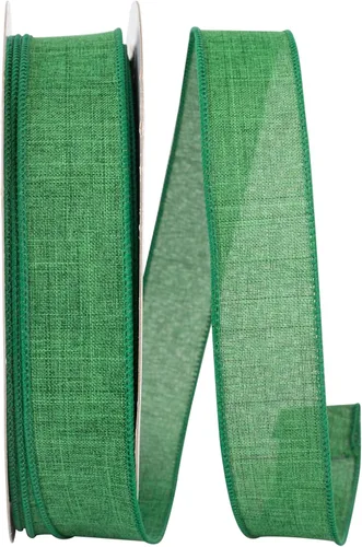 Vista 16 de Cinta Reliant Ribbon 92573W-031-09K para borde con alambre Everyday Linen Value, 1-1/2 pulgadas x 50 yardas, color negro