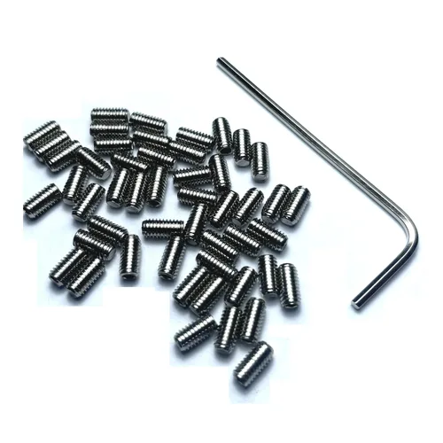 Vista 5 de 50 tornillos de ajuste de altura para Fender Stratocaster Telecaster con llave de 0.059 in, acero inoxidable 304, juego de tornillos de agarre