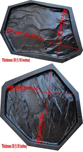 Vista 5 de SvitMolds Moldes de hormigón DIY Vendido 6 piezas Moldes de plástico Losa Fundición de hormigón Pavimentación de Jardín Senderos Piedra Patio