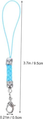 Vista 2 de Cordón para teléfono celular, 30 piezas, accesorios para teléfono celular, correas para teléfono celular, correas de encanto Lariat con cierre