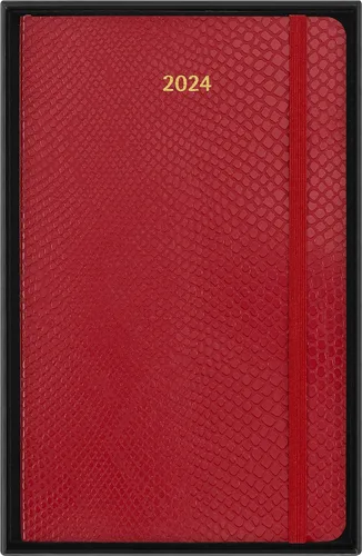 Vista 7 de Moleskine 2024 Precious and Ethical Weekly Planner Box, 12M, Large, Boa Red, Soft Cover (5 x 8.25)