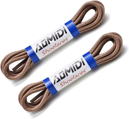 Vista 3 de Cordones Oxford redondos encerados para zapatos de vestir, botas chukka, 3 pares